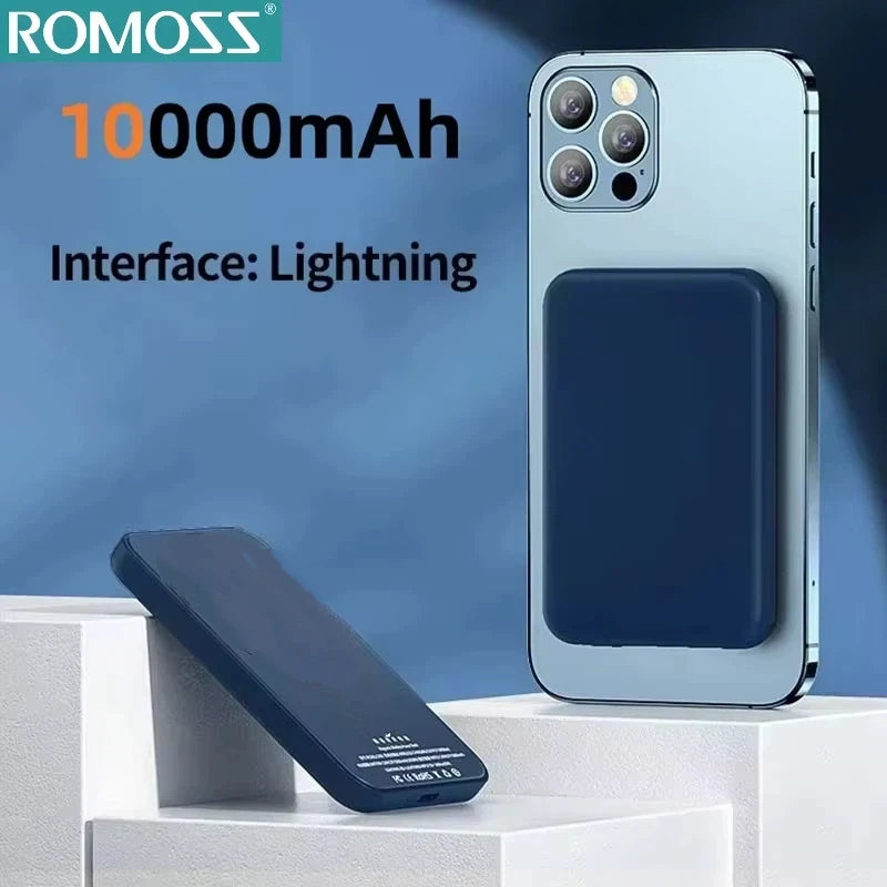 ROMOSS 500000mAh Magnetic Power Bank 25W Wireless Durable Portable Fast Charger Large Capacity for Magsafe for iPhone 17/16/15