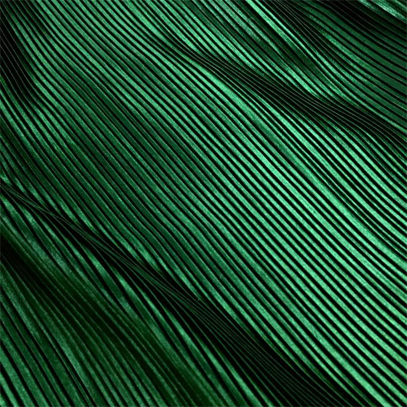 Organ Pleated Fabric Per Meter for Needlework Clothes Skirt Costume Dress Diy Sewing Designer Cloth Soft Comfortable Plain Black