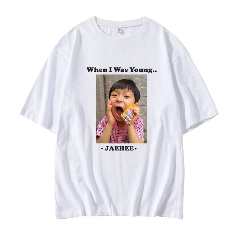 NCTWISH Concert When I Was Young with The Same Loose Summer Fashion Women T-shirt Short-sleeved Round Neck Clothes