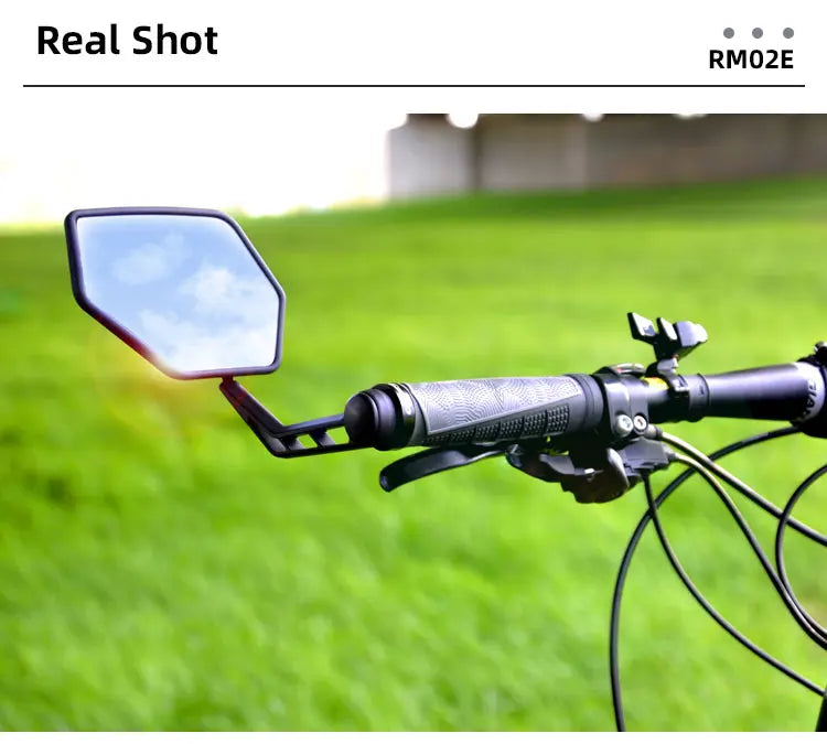 EASYDO Bicycle Mirror Universal WideRange 360° Adjustable Rearview Mirror Electric Scooter Convex Glass Durable Bike Accessories