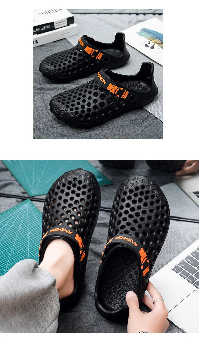 Mens Summer Sandals Comfortable Soft Slippers Breathable Lightweight Outdoor Casual Shoes for Men