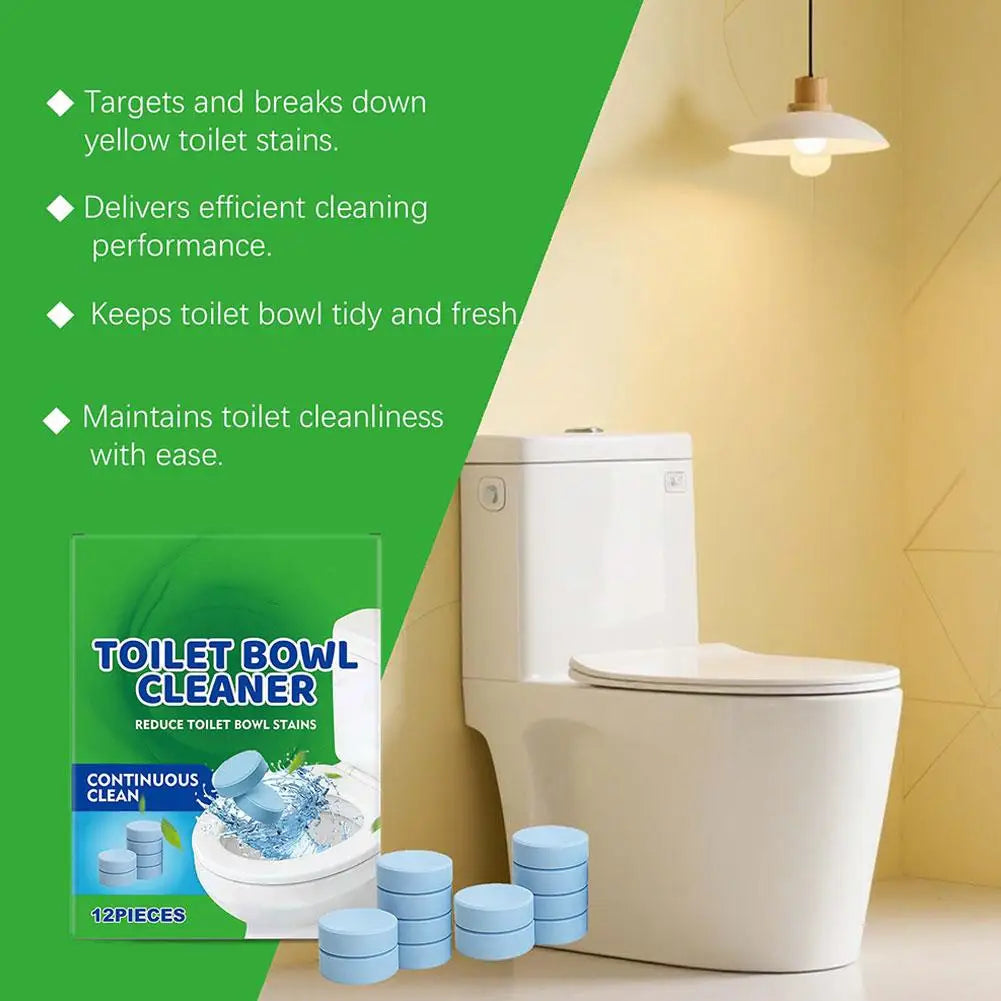 Toilet Cleaning Tablets Continuous Cleaning Reduces Toilet Stains Easy To Use Compact Portable And Convenient