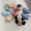 Fabric Rose Hair Clip Small Fragmented Flower Horse Tail Hair Clip Sweet and Cute Bow Headpiece