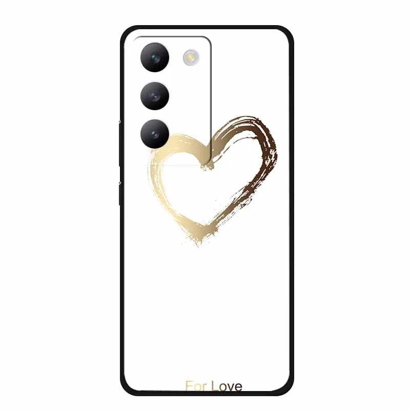 For vivo V40 SE Case Luxury TPU Soft Silicone Phone Back Cover for vivo V40 SE 5G Protective Shockproof Flowers Girl Cute Coque