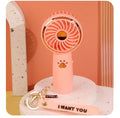 Summer Cute Cartoon Fan - Mini Portable USB Charging Handheld for Students, Outdoor Adventures & Cooling Comfort