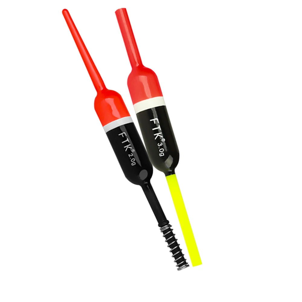 FTK 5pcs/pack Balsa Wood Fishing Floats Bobbers Spring Vertical Buoys Slip Bobber For Crappie Panfish Catfish Walleye Bass