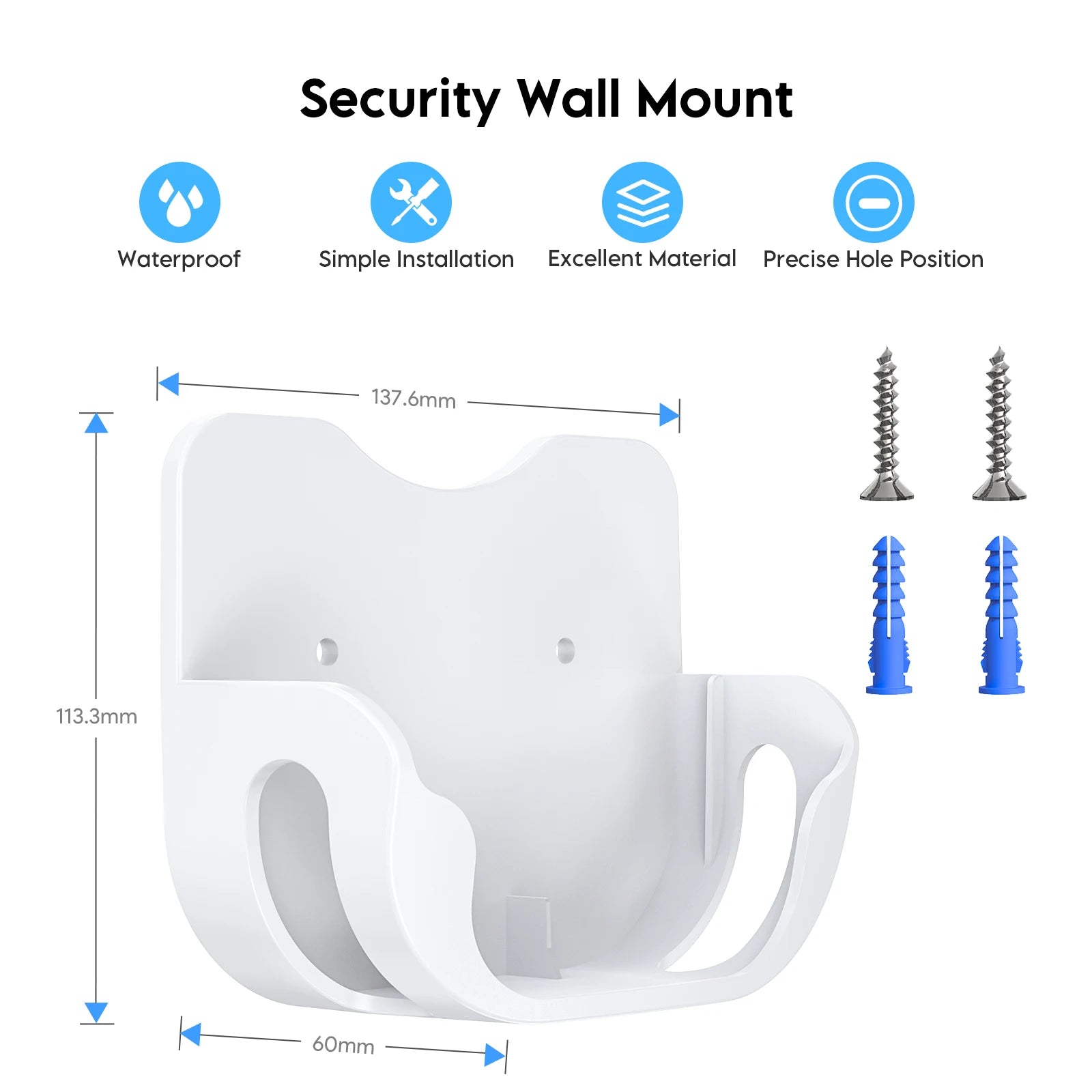 EDUP HY-WT1218 2PCS Eero7 Wi-Fi 7 Wall-Mount Bracket Easy Setup Custom Fit for Eero7 Systems Precision Engineered Secure Hold