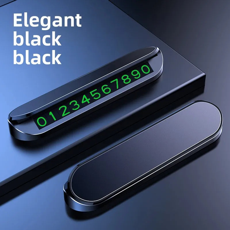 Metal Car Temporary Parking Card Temporary Parking Phone Number In The Car Parking License Plate General Car  Phone Number Plate