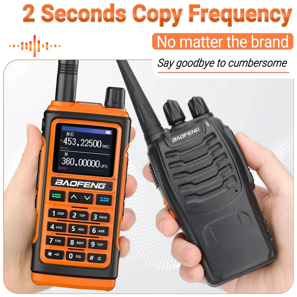 Baofeng UV17 Air Band Walkie Talkie 999 CH Draadloze kopieerfrequentie NOAA Zes bands Amateur Ham Tweerichtingsradio voor