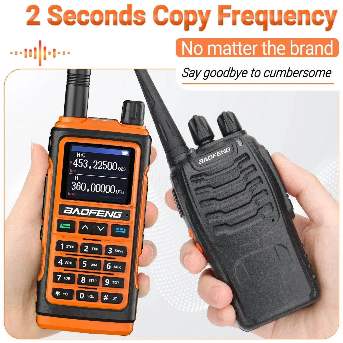 Baofeng UV17 Air Band Walkie Talkie 999 CH Draadloze kopieerfrequentie NOAA Zes bands Amateur Ham Tweerichtingsradio voor