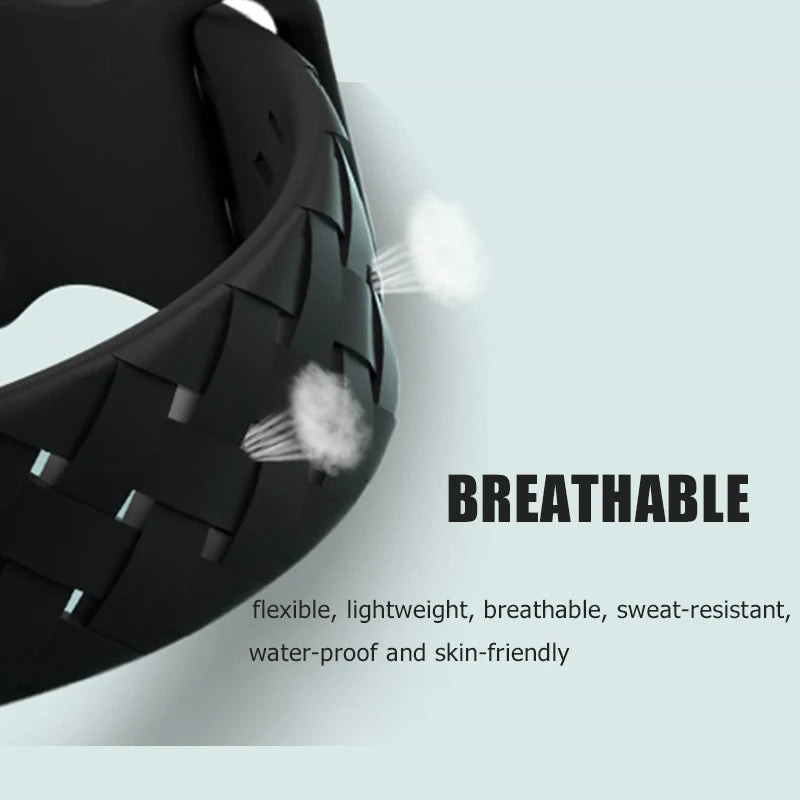 Woven Loop Silicone Strap for Apple Watch Band Ultra 49mm 44mm 40mm 45mm 42mm Sport Bracelet for IWatch Series 8 7 6 5 4 3 2 1