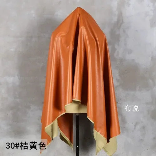 PU Soft Leather Fabric Artificial Leather Waterproof Micro Elastic Clothing Bag Designer Cloth Apparel Diy Sewing
