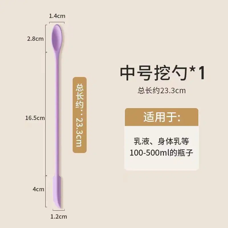 1/3pcs Double-Head Cosmetic Spatula Lengthened Silicone Scraper Jam Deep Bottle Scraper Mini Spatula Set Makeup Beauty Tool Kit