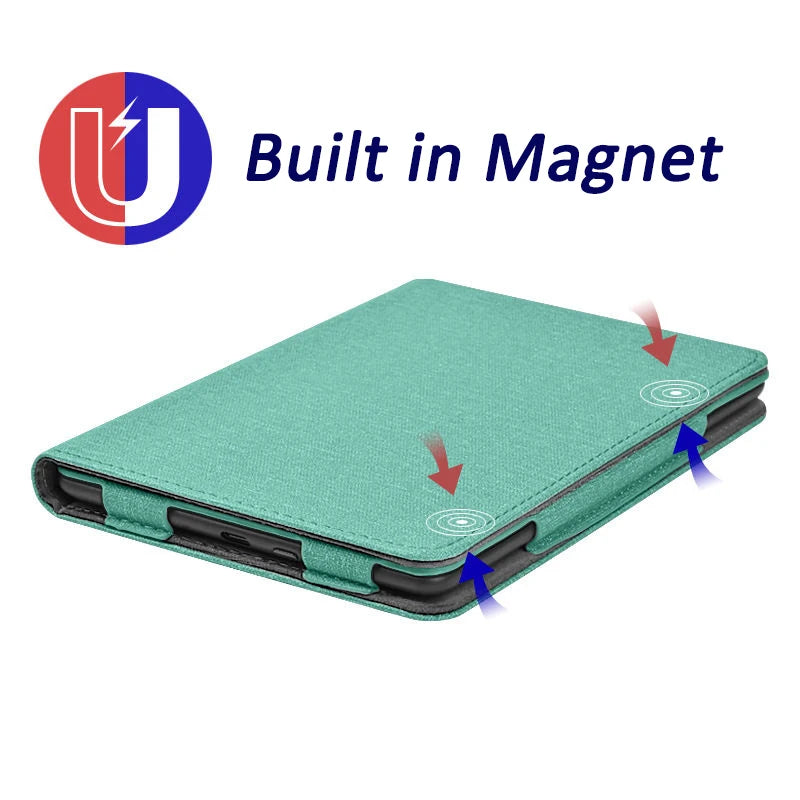 Leather Protective Case Cover for Kindle Paper White 5/6 M2L3EK/M2L4EK/SA568B 6.8"/7" Bracket Handheld Card Holder 11/12th