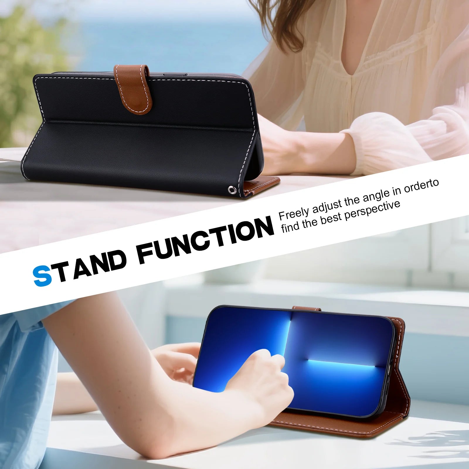Magnetic Flip Leather Cover Wallet Case For Motorola Moto E15 E14 E13 E20 E30 E40 E22 E22i E32 E32s 4G/5G