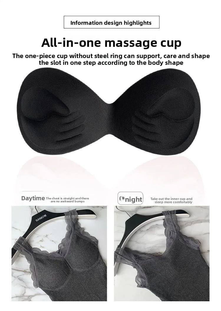 Thermal Underwear Inner Vest For Women Warm Winter Sexy Lace Sleeveless Tank Tops Padded Bra Thermo Thick Slimming Undershirt