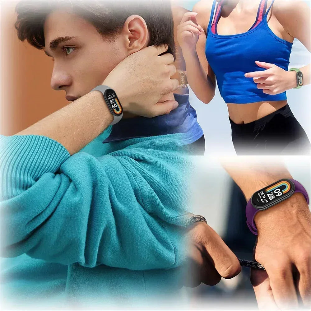 Official silicone Watch band For Xiaomi Mi band 10-NFC Strap Replacement miband10 Bracelet Sport smart mi band 9-8 Accessories