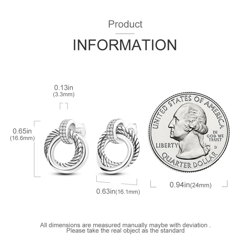 Hot Sale 925 Sterling Silver Spring Zircon Sunflower Stud Earrings For Women 2023 Trending Fashion Jewelry mother's day gift