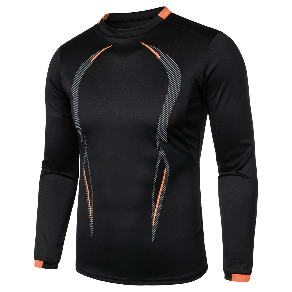 Summer men's fitness sports training Breathable short sleeve quick drying clothes men's sports fashion long sleeve T-shirt
