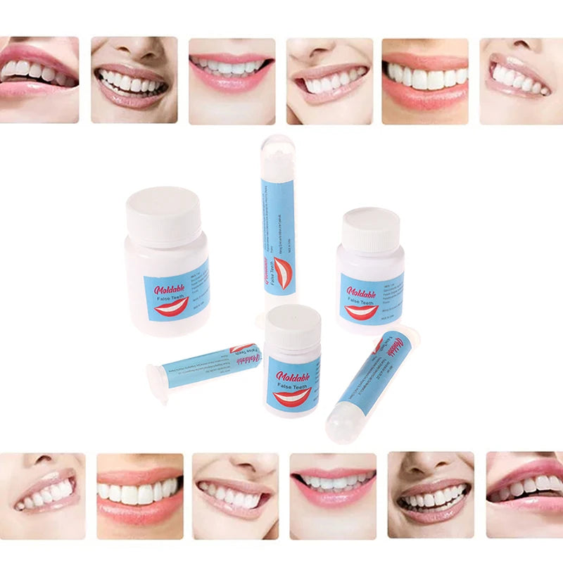 10-30ml Temporary Tooth Repair Kit Teeth And Gaps FalseTeeth Solid Glue Denture Adhesive Teeth Whitening Tooth Beauty Tool