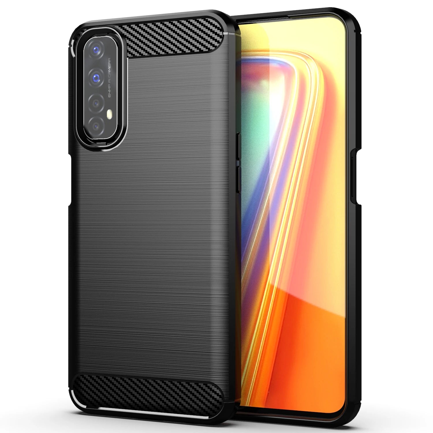 For Realme 7 Narzo 20 30 Pro Coque Silicone Shockproof Half-wrapped Back Cover For OPPO Realme 6 6S 7 8 Pro 7i C11 C17  C20 C21