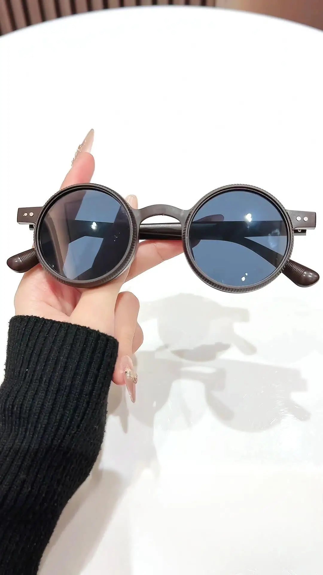 2025 New Retro Adjustable Zoom Round Frame Sunglasses Polarized Sunscreen Outdoor Men's Premium Sunglasses Women
