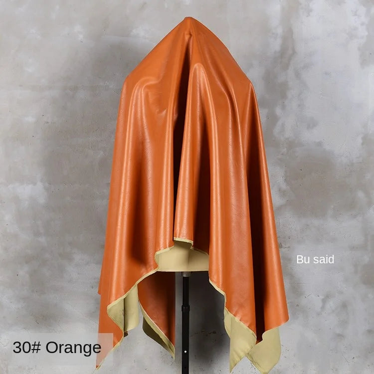 PU Soft Leather Fabric Artificial Leather Waterproof Micro Elastic Clothing Bag Designer Cloth Apparel Diy Sewing