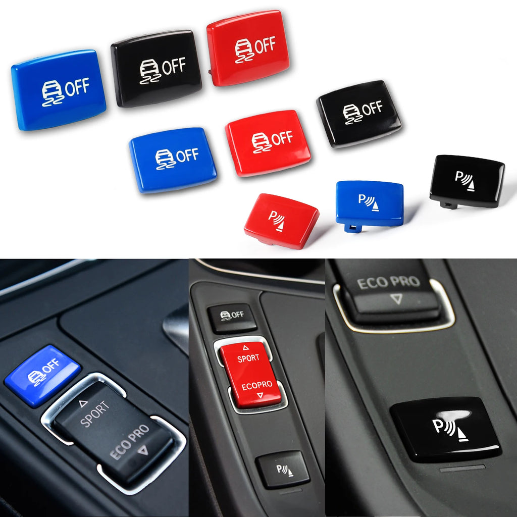 For BMW 1 2 3 4 Series F20 F21 F22 F23 F30 F31 F34 F35 F32 F36 Car ESP Antislip Switch Sport Buttons Radar Sensor Key Red/Blue