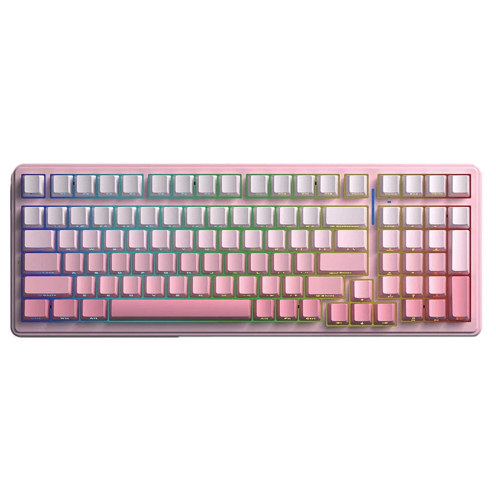 AULA S98pro Wireless Gaming Keyboard BT/USB-C/2.4G PBT Keycaps RGB Hot-swap Esports Mechanical Keyboard with Multi-function Knob