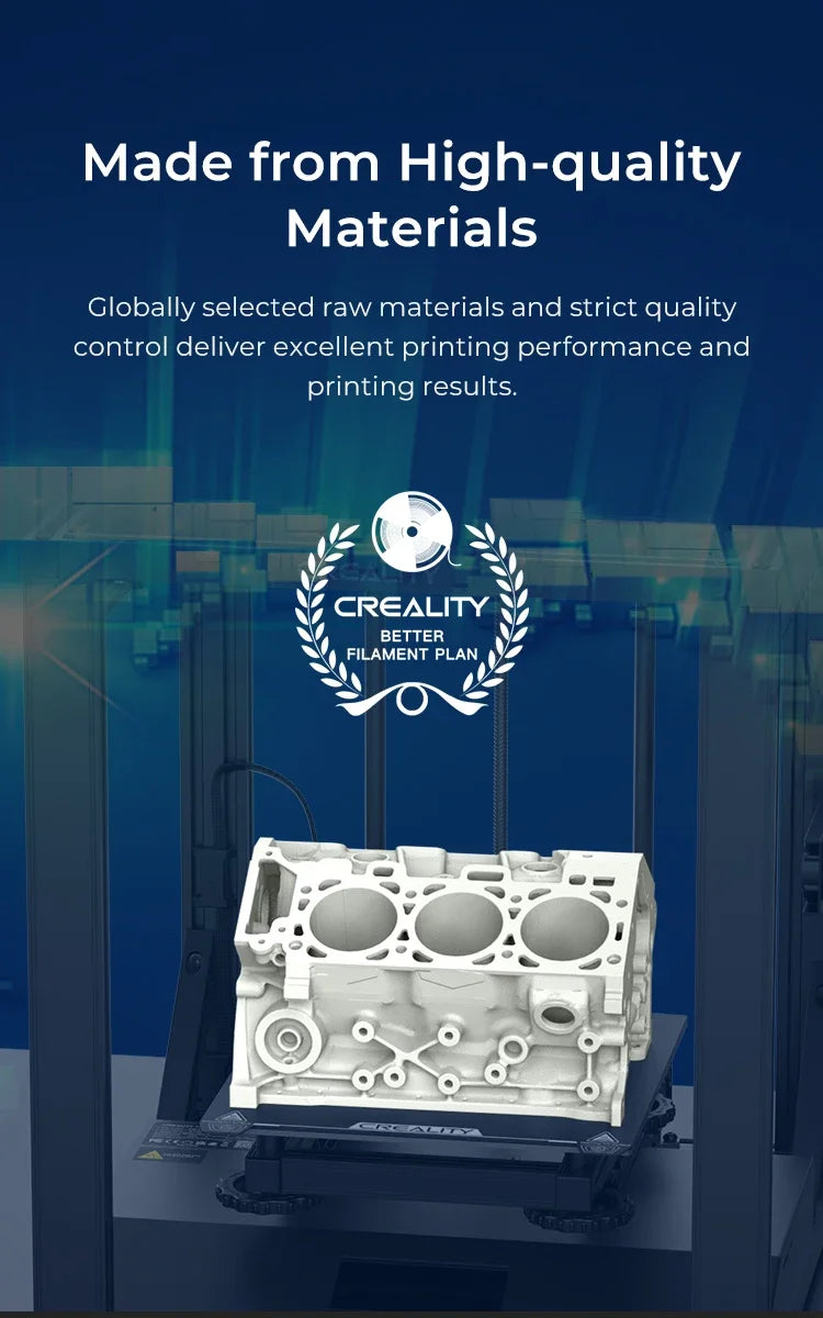 Creality Hyper PLA Filament 1KG High Precision Faster Cooling Better Fluidity Non-toxic Moisture Resistance For FDM 3D Printer