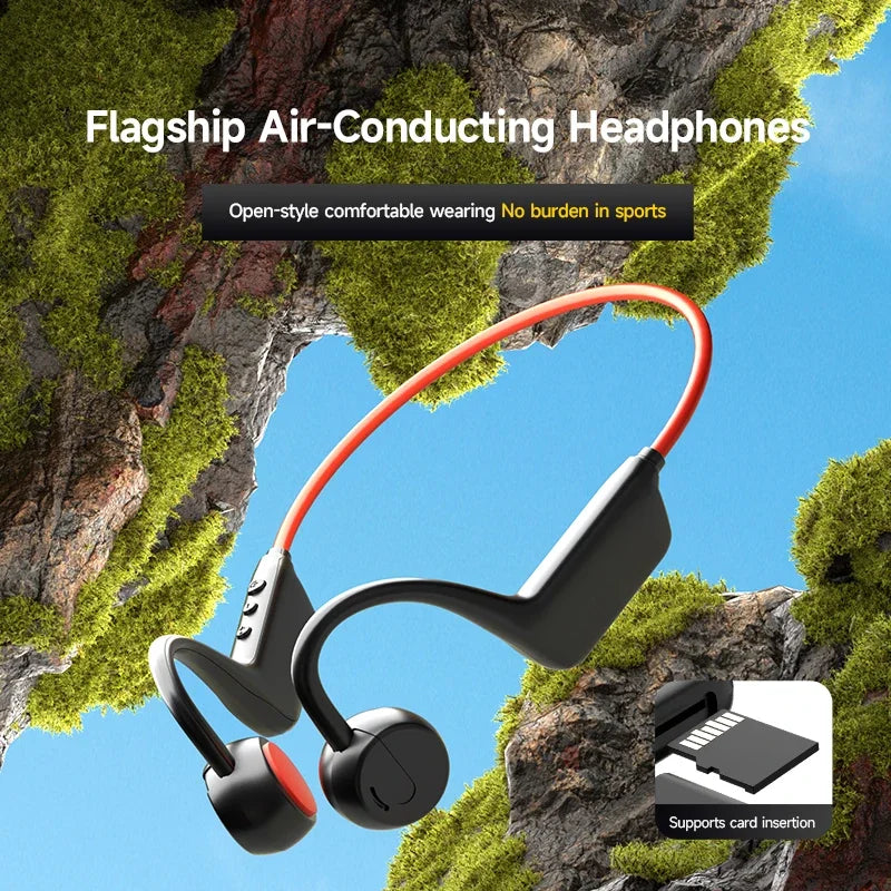 LZQLY Bone Conduction Headset Wireless Swimming Headphone IPX8 Bluetooth 5.3 With Microphone Waterproof Exercise Fitness 2026