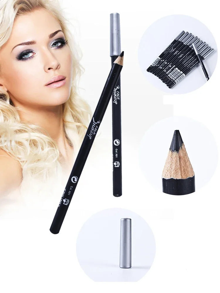 Black Eyeliner Pencil Professional Makeup Brown Matte Eyebrow Pencil Waterproof Lasting Smooth Pen Beauty Tool Accessories