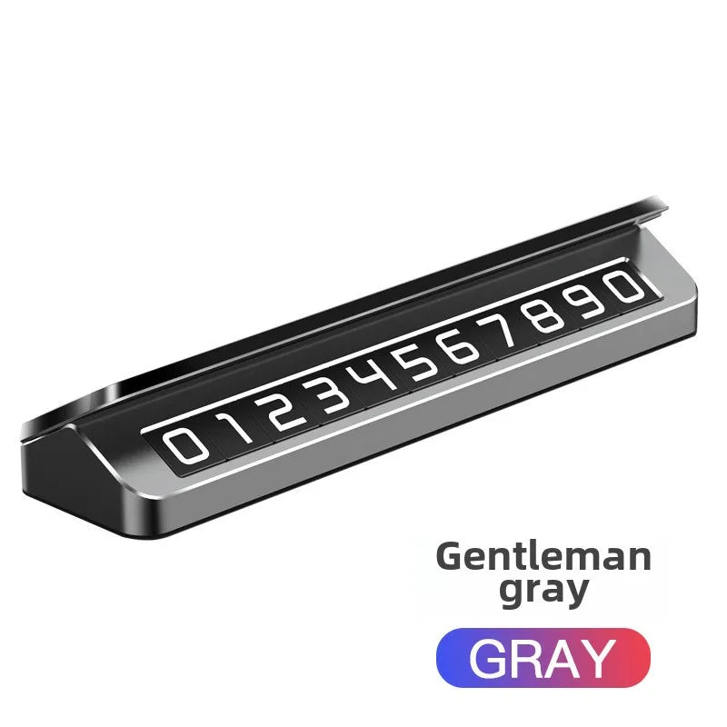 Metal Car Temporary Parking Card Temporary Parking Phone Number In The Car Parking License Plate General Car  Phone Number Plate