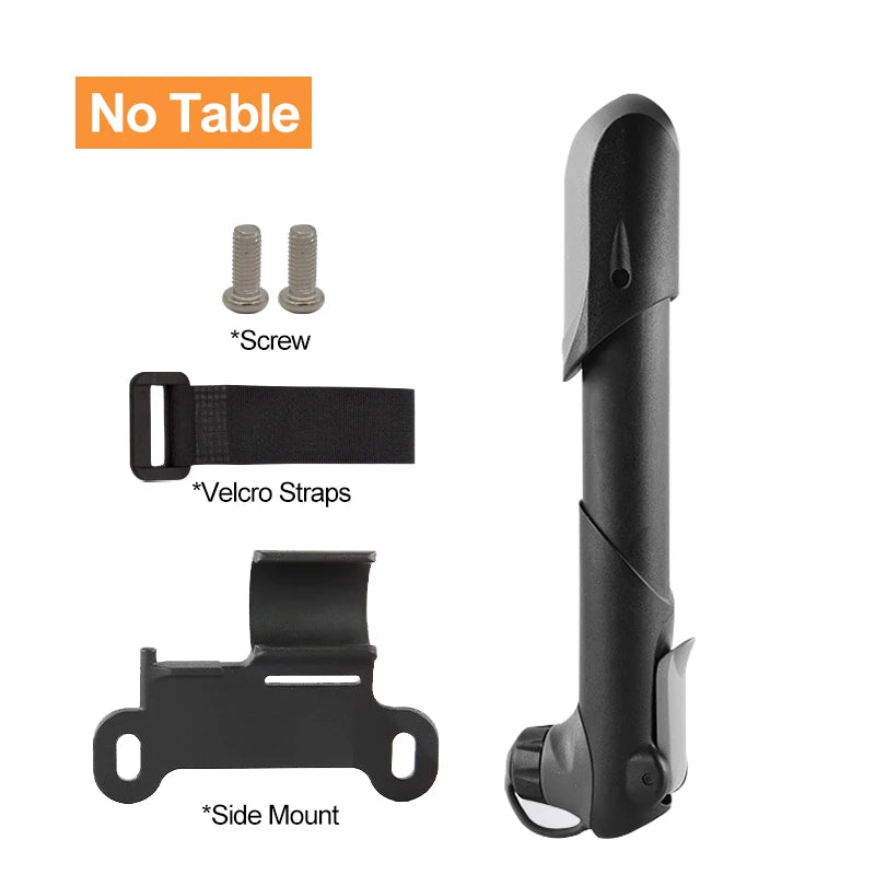 Portable Bicycle Pump Mini Hand Pump Bike Tire Fill Inflator Air Injector with Pressure Gauge MTB Road Cycling Accessories Tools