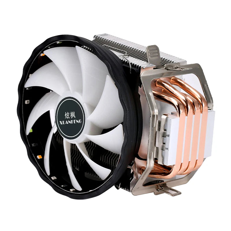 XUANFENG 120mm Fan CPU Cooler 2/4/6 Heat pipe 4pin/PWM Air-cooled Colorful lamp Compatible LGA1700 115x 1200 2011-3 x79 x99 AMD