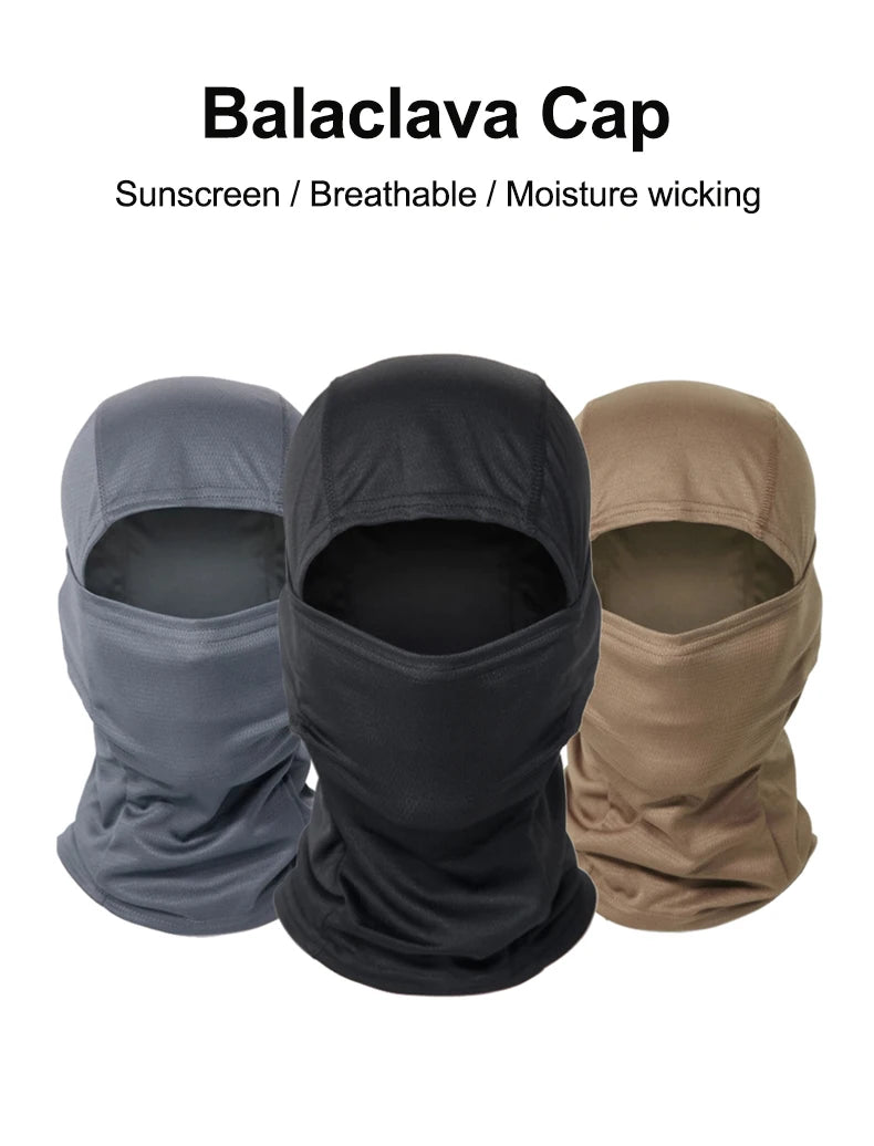 5Pcs/Set Camouflage Balaclava Hat Cycling Full Face Mask Multi Functional Scarf Headscarf Motorcycle Bike Skiing Helmet Lining