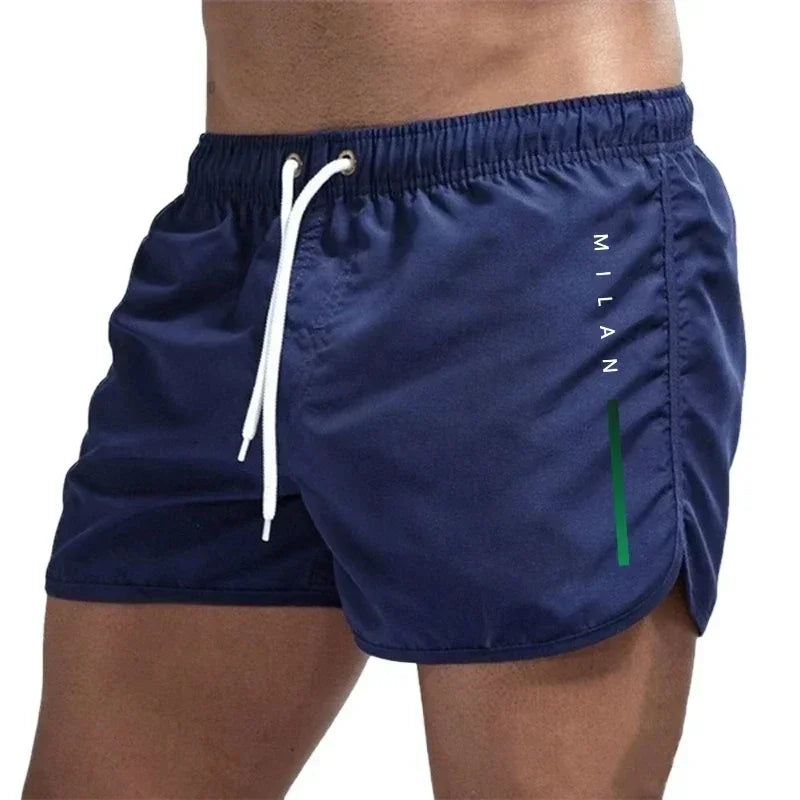 New Summer Men's Swimwear Breathable Board Shorts Male Surfing Swimsuit Fitness Training Shorts Casual Printed Beach Short Pants