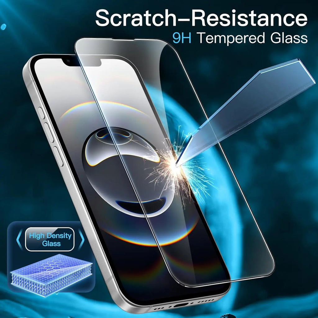 For iphone 16e tempered Glass protective film, scratch resistant and bubble free 6.1 inch 9H hardness glass Film
