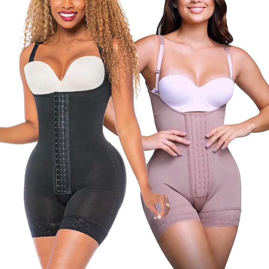 Abdomen Control Girdles Shapers Colombian Faja Body Slimming Corset Flat Tummy Sheath Carving Woman Suspenders Female Shapewear