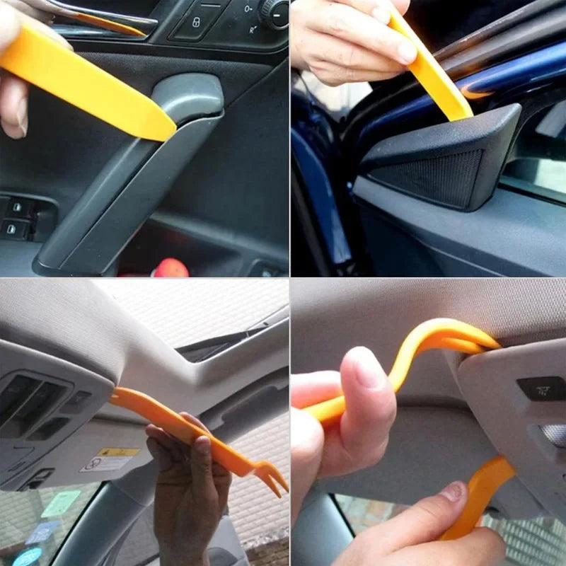 1/4Pcs Plastic Auto Dismantle Tools Kit Car Radio Door Clip Panel Trim Dash Audio Removal Installer Pry Kit Refit Set