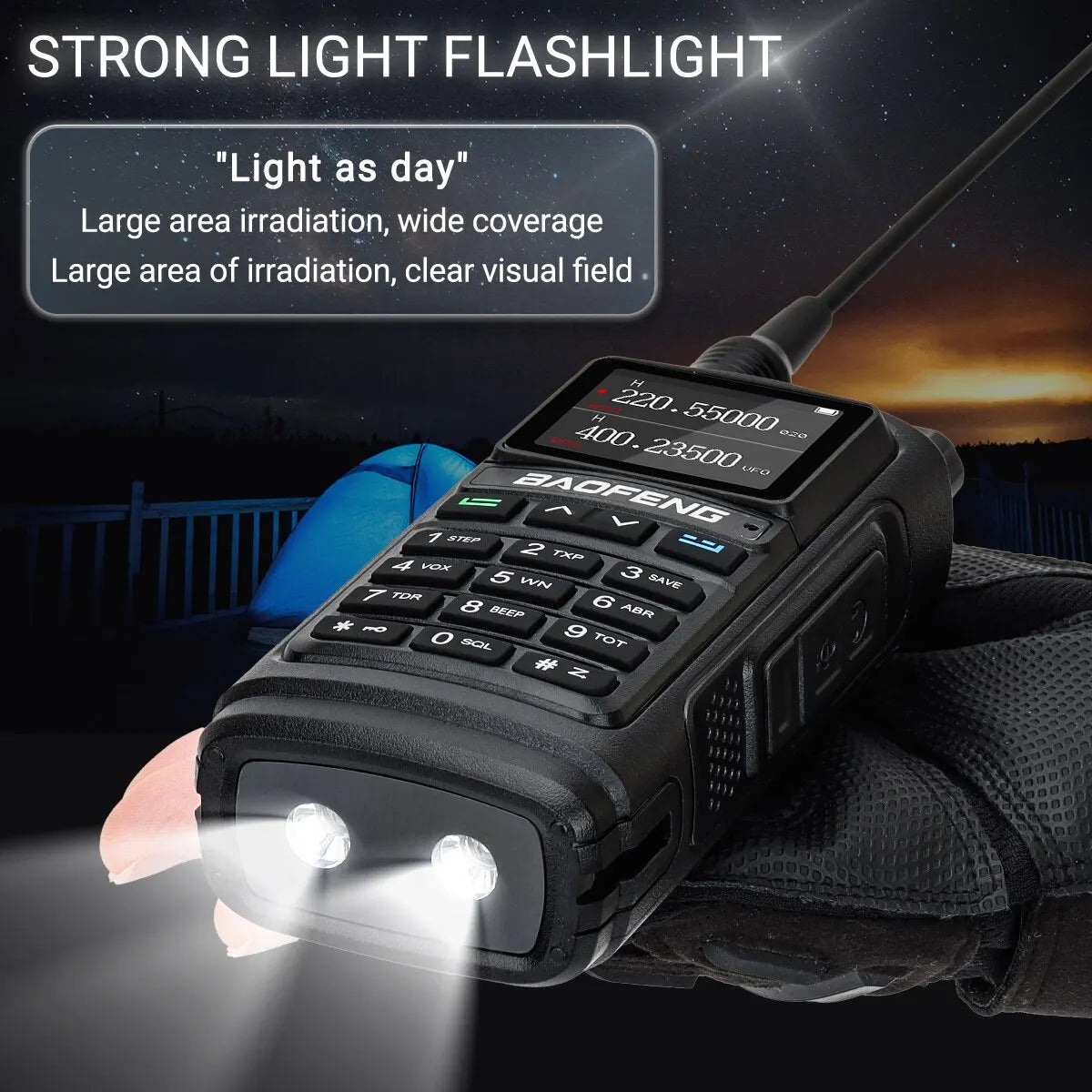 Baofeng UV 17 Pro Wireless Copy Frequency Walkie Talkie 16 KM Long Range Flashlight Type-C Charger Ham Radio UV 17 Pro L K5 5R