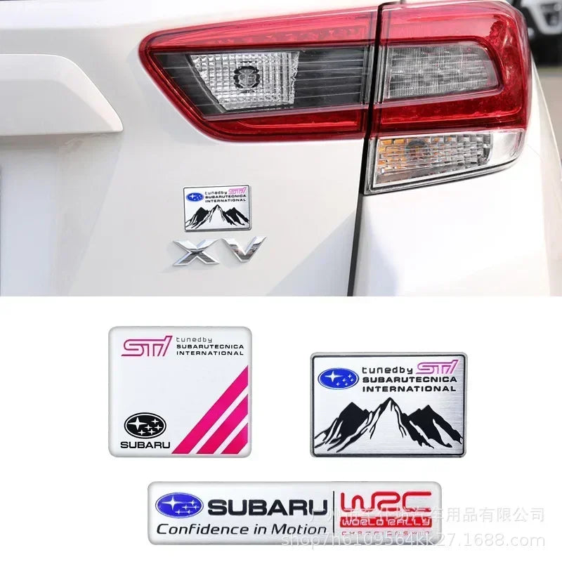 1pc Car Styling Side Fender  Rear Trunk Sticker Decals for Subaru STI  Outback Impreza Legacy WRX XV Forester Ascent Accessories