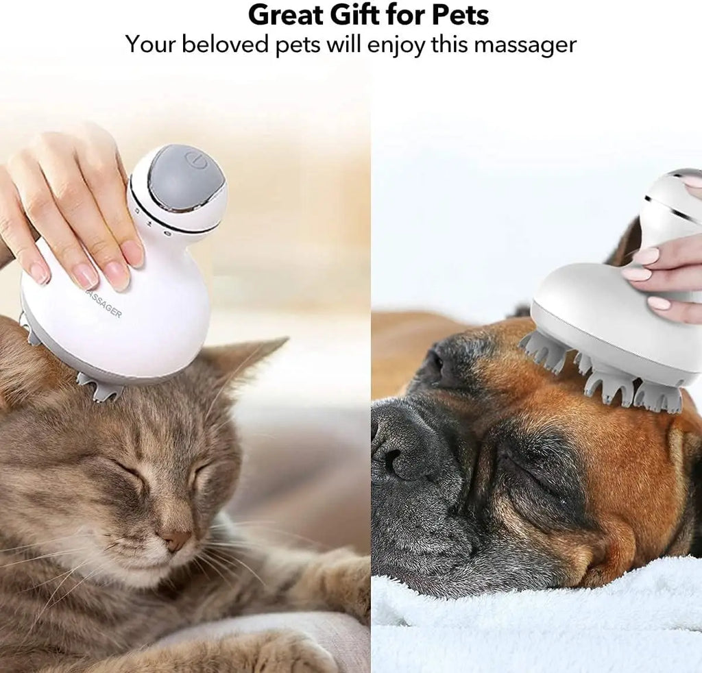 Electric Hair Scalp Massager Handheld Portable Head Scratcher Massager for Hair Growth,Deep Clean&Stress Relax,Gifts for Family
