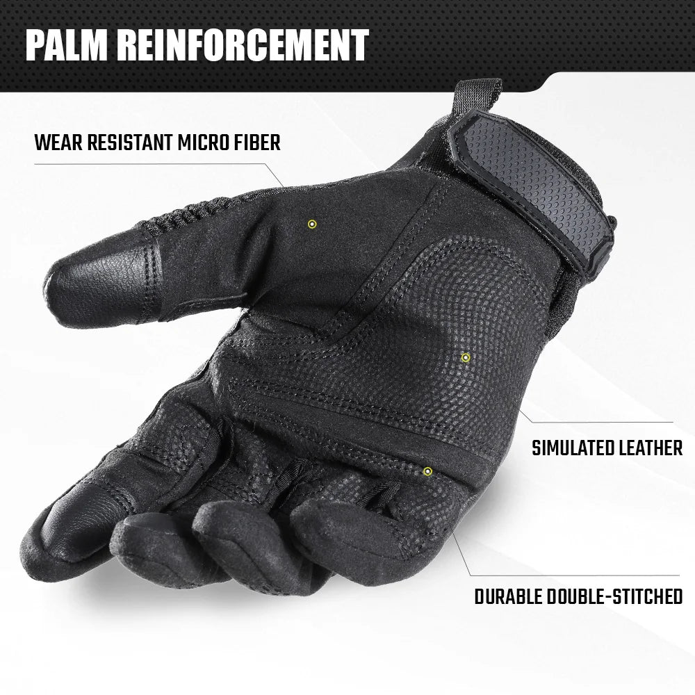 1 Set of Gloves and Balaclava, Touch Screen Anti-skid Protection + Quick-dry Sun-proof Full Face Mask Outdoor Sport Hunting Gear