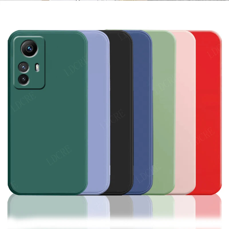 For Cover Xiaomi Redmi Note 12S Case Redmi Note 12S Capas Back Liquid Silicone Soft TPU Fundas Redmi Note 10 11 12 Pro Plus 12S