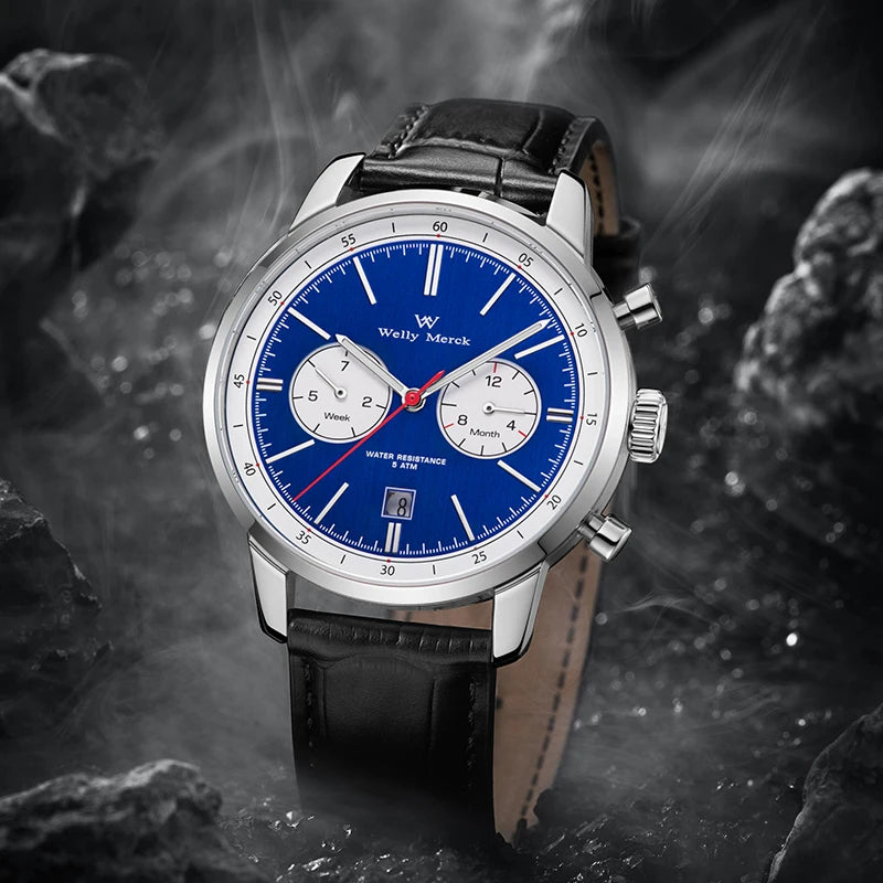 WM Watch Automatic Mechanical Watches Water Resistant Classic Casual Business Man Watch Welly Merck Watch WM138M