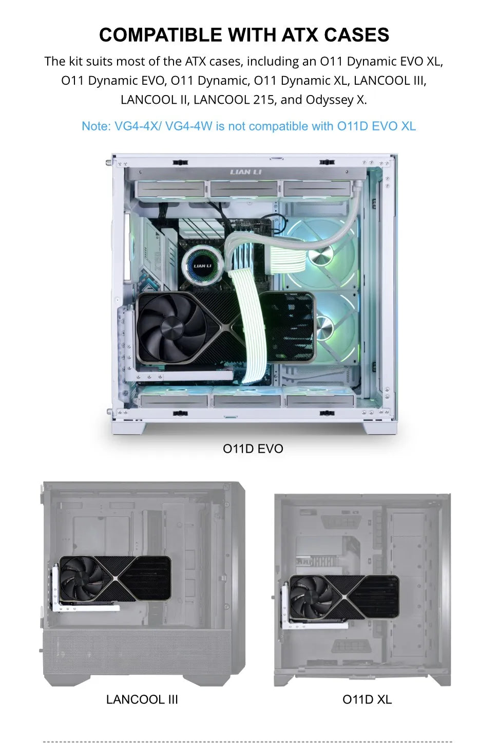 Lian-Li Universal 4- Slots Vertical GPU kit