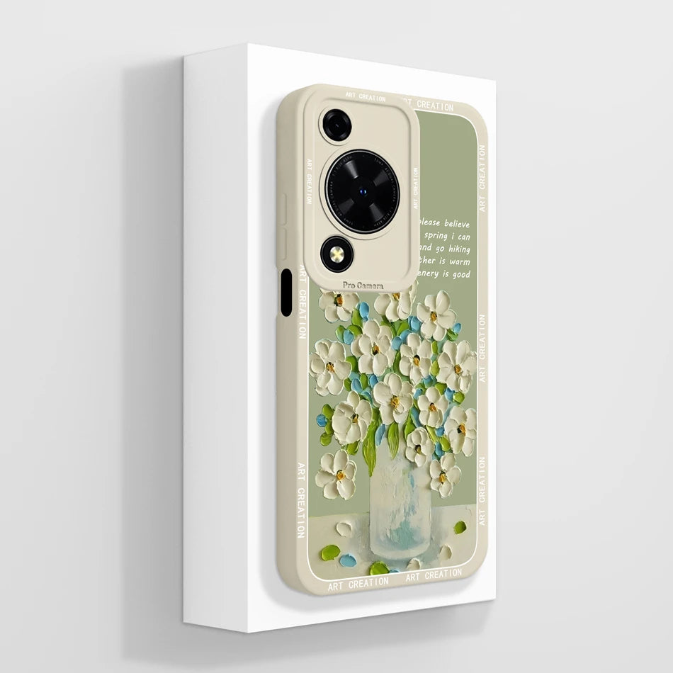 Case For Huawei Nova Y72 Cute Design Phone Cover Camera Protector Soft Liquid Silicone Funda Models MGA-LX3 Protective Bumper