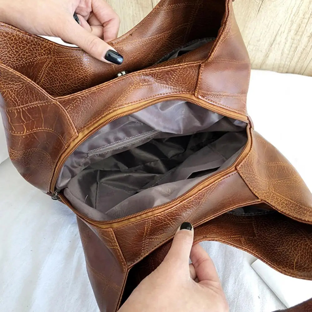 Women's Handbags Vintage Luxury Leather Shoulder Bag Designers Large Bag Modern Fashion Brand Female