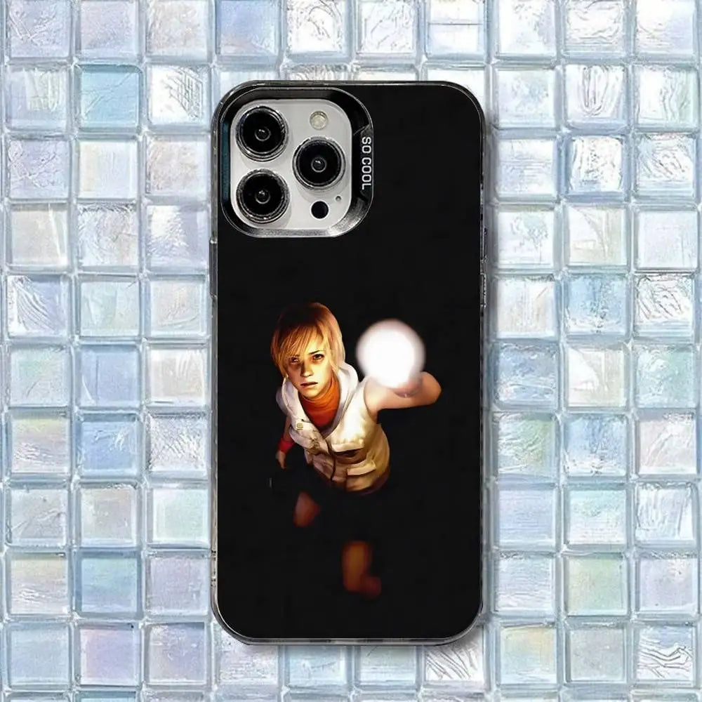 S-Silent Hill 3 Heather Mason  Phone Case For iPhone 16,15,14,13,12,11,8,7,Pro,Max,Plus,Mini,XS,SE Shockproof Matte Cover
